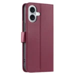 Ring Buckle Rhombic Leather Phone Case, For iPhone 16, For iPhone 15 Pro Max, For iPhone 15 Pro, For iPhone 15 Plus - Image 3