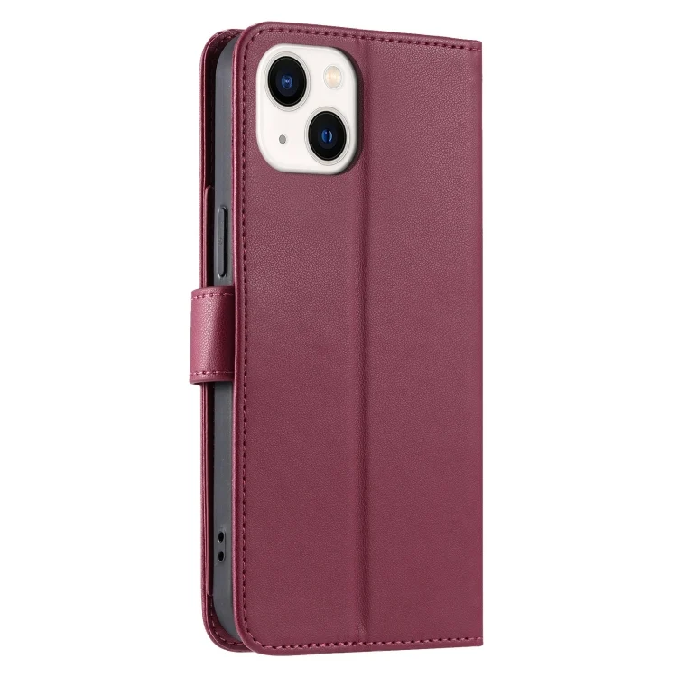 EDA007329408A_2.webp Ring Buckle Rhombic Leather Phone Case, For iPhone 15, For iPhone 14 Plus, For iPhone 14 / 13, For iPhone 14 Pro - Image 3