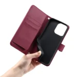 Ring Buckle Rhombic Leather Phone Case, For iPhone 14 Pro Max, For iPhone 7 / 8 / SE 2022, For iPhone 13 Pro Max, For iPhone 13 Pro - Image 4