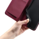 Ring Buckle Rhombic Leather Phone Case, For iPhone 16e, For iPhone 16 Pro Max, For iPhone 16 Pro, For iPhone 16 Plus - Image 4