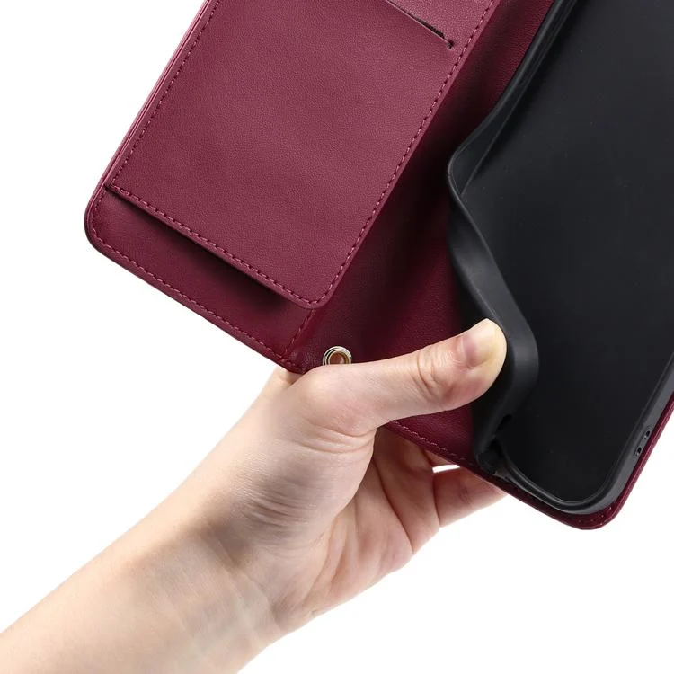 EDA007329427A_3.webp Ring Buckle Rhombic Leather Phone Case, For iPhone 16e, For iPhone 16 Pro Max, For iPhone 16 Pro, For iPhone 16 Plus - Image 4