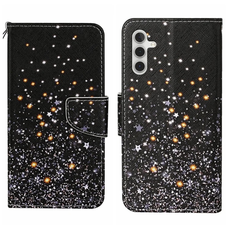 Colored Drawing Pattern Leather Phone Case, For Samsung Galaxy S25+ 5G