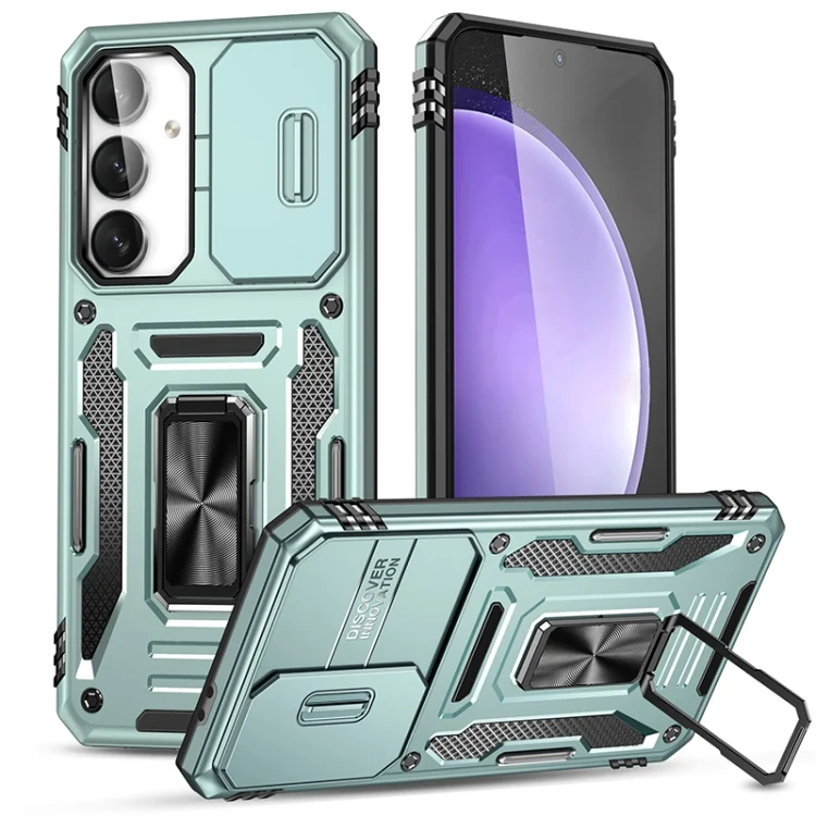 Armor PC Hybrid TPU Camera Shield Phone Case, For Samsung Galaxy S24 FE 5G