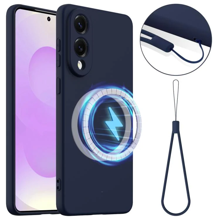 Shockproof Silicone Magsafe Phone Case, For Samsung Galaxy S25 Edge 5G, For Samsung Galaxy S25 5G, For Samsung Galaxy S25+ 5G, For Samsung Galaxy S25 Ultra 5G, For Samsung Galaxy S24 FE 5G