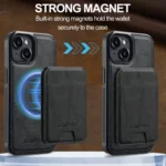 LC.IMEEKE L3 Series Detachable RFID Card Bag Magsafe Phone Case, For iPhone 15, For iPhone 14 / 13, For iPhone 14 Pro Max, For iPhone SE 2022 / 2020 - Image 5