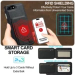 LC.IMEEKE L3 Series Detachable RFID Card Bag Magsafe Phone Case, iPhone 16e, For iPhone 15 Pro Max, For iPhone 15 Pro, For iPhone 15 Plus / 14 Plus - Image 4
