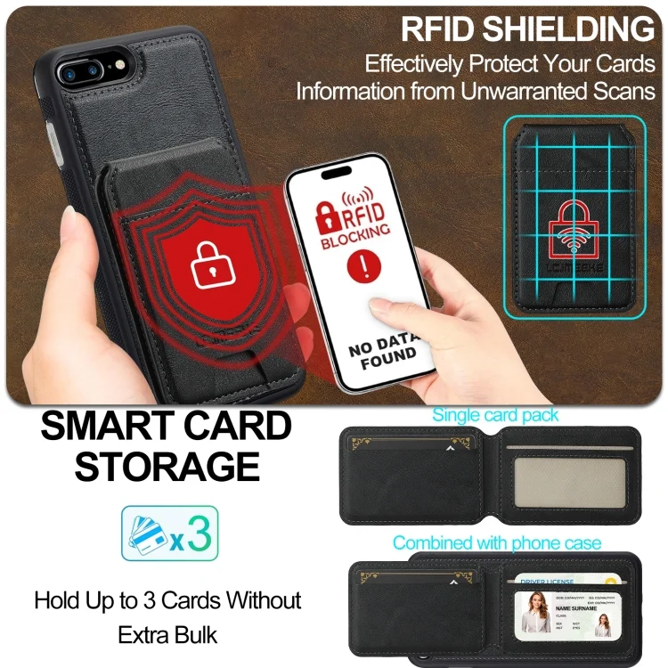 EDA007348611A_3.webp LC.IMEEKE L3 Series Detachable RFID Card Bag Magsafe Phone Case, iPhone 16e, For iPhone 15 Pro Max, For iPhone 15 Pro, For iPhone 15 Plus / 14 Plus - Image 4