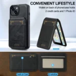 LC.IMEEKE L3 Series Detachable RFID Card Bag Magsafe Phone Case, For iPhone 13 mini, For iPhone XS / X, For iPhone XR, For iPhone XS Max - Image 3