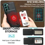 LC.IMEEKE L3 Series Detachable RFID Card Bag Magsafe Phone Case, For Samsung Galaxy S21+ 5G, For Samsung Galaxy S21 Ultra 5G - Image 4