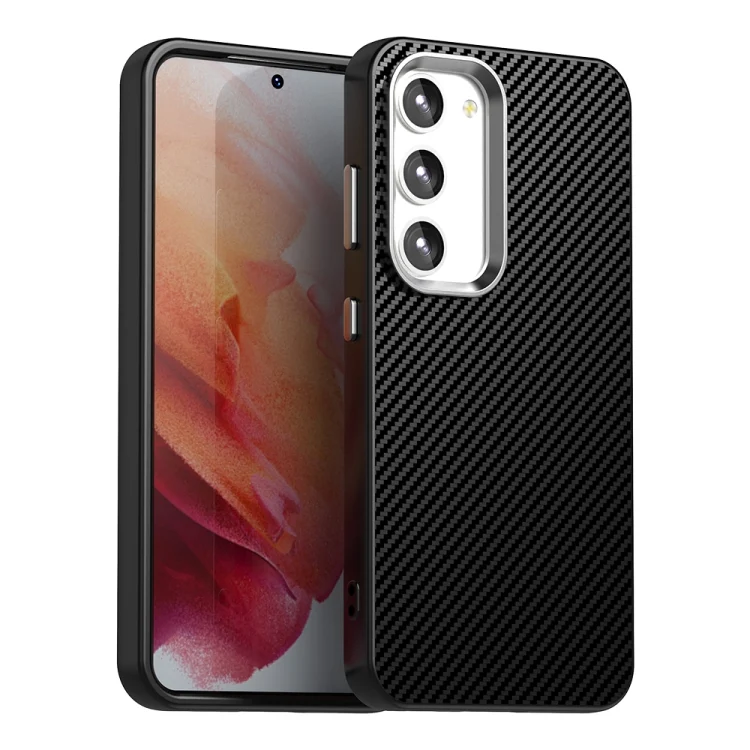 Carbon Fiber Series IMD Phone Case, For Samsung Galaxy S23+ 5G, For Samsung Galaxy S23 5G
