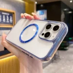 3 in 1 Airbag CD Texture MagSafe Phone Case, For iPhone 16 Pro Max, For iPhone 16 Pro - Image 5