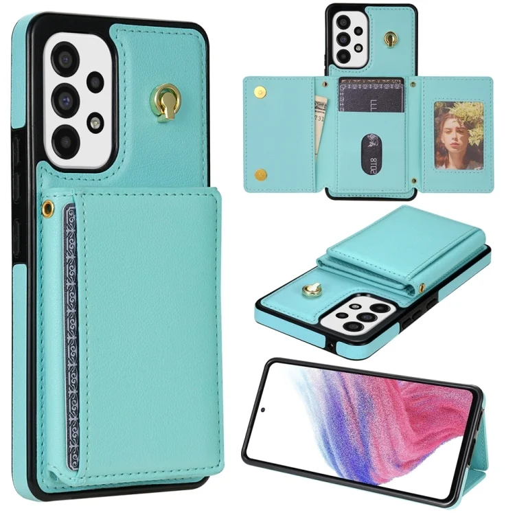 Three Fold Card Bag Phone Case with Long Lanyard, For Samsung Galaxy S20 5G