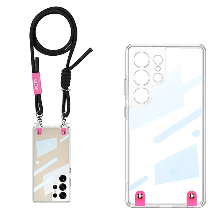 GKK Space Series Full Coverage Phone Case with Crossbody Rope, For Samsung Galaxy S25 Ultra 5G, For Samsung Galaxy S24 FE 5G