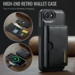 DG.MING M6 Series RFID Tri-fold Card Bag Removable Leather Phone Case, For iPhone 16e, For iPhone 16 Pro Max, For iPhone 16 Pro, For iPhone 16 Plus - Image 2