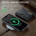 DG.MING M6 Series RFID Tri-fold Card Bag Removable Leather Phone Case, For iPhone 16e, For iPhone 16 Pro Max, For iPhone 16 Pro, For iPhone 16 Plus - Image 7