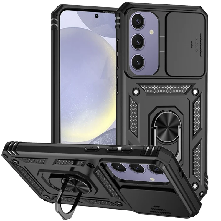 Sliding Camshield Holder Phone Case, For Samsung Galaxy S24 FE 5G