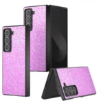 Black Frame Colorful Glitter Phone Case, For Samsung Galaxy Z Fold Special