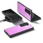 Black Frame Colorful Glitter Phone Case, For Samsung Galaxy Z Fold Special - Image 2