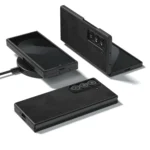 Black Edge Two-color Calf Texture PU Phone Case, For Samsung Galaxy Z Fold Special - Image 2