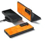 Dual Color Lichi Texture PU Phone Case, For Samsung Galaxy Z Fold Special - Image 2