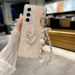 Shell Pattern DIY Phone Case with Love Bracelet, For Samsung Galaxy Z Fold Special - Image 2