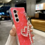 Shell Pattern DIY Phone Case with Love Bracelet, For Samsung Galaxy Z Fold Special - Image 3