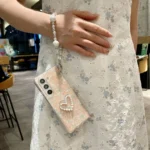 Shell Pattern DIY Phone Case with Love Bracelet, For Samsung Galaxy Z Fold Special - Image 6