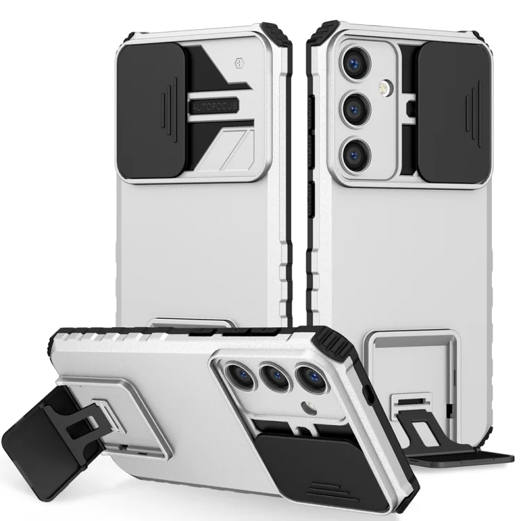 Stereoscopic Holder Sliding Camshield Phone Case, For Samsung Galaxy S25 5G, For Samsung Galaxy S25+ 5G