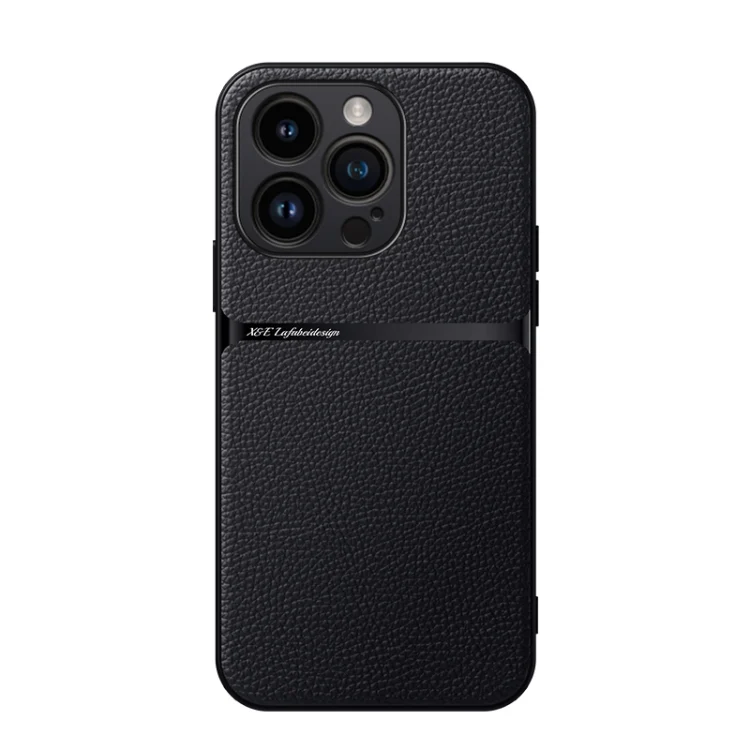 Litchi Leather Magnetic Full Coverage Shockproof Phone Case, For iPhone 15 Pro, For iPhone 15 Plus, For iPhone 15
