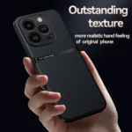 Litchi Leather Magnetic Full Coverage Shockproof Phone Case, For iPhone 15 Pro, For iPhone 15 Plus, For iPhone 15 - Image 3