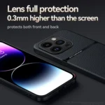 Litchi Leather Magnetic Full Coverage Shockproof Phone Case, For iPhone 15 Pro, For iPhone 15 Plus, For iPhone 15 - Image 6