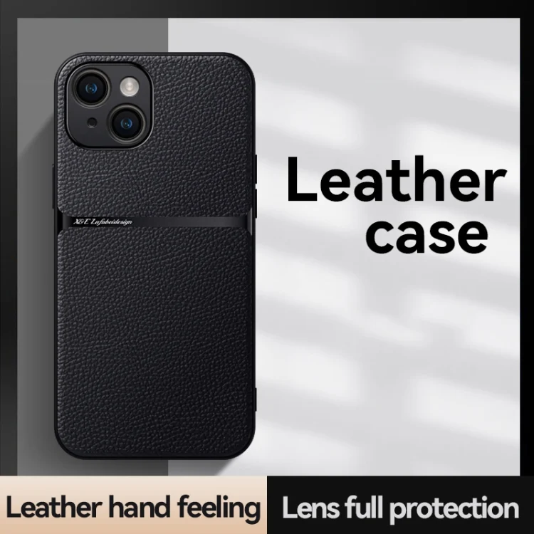 EDA007488909A_1.webp Litchi Leather Magnetic Full Coverage Shockproof Phone Case, For iPhone 14 Plus, For iPhone 14, For iPhone 14 Pro - Image 2