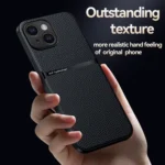 Litchi Leather Magnetic Full Coverage Shockproof Phone Case, For iPhone 14 Plus, For iPhone 14, For iPhone 14 Pro - Image 3
