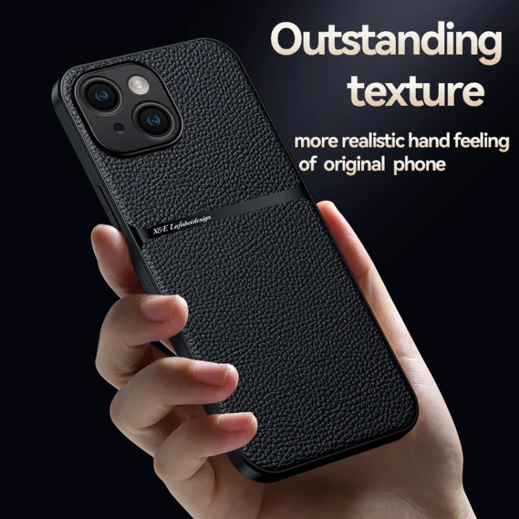 EDA007488909A_2.webp Litchi Leather Magnetic Full Coverage Shockproof Phone Case, For iPhone 14 Plus, For iPhone 14, For iPhone 14 Pro - Image 3