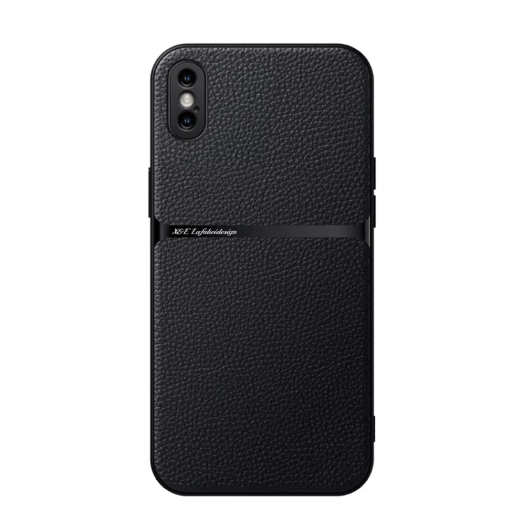 EDA007488922A.webp Litchi Leather Magnetic Full Coverage Shockproof Phone Case, For iPhone XS Max - Image 1