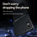 Litchi Leather Magnetic Full Coverage Shockproof Phone Case, For iPhone XS Max - Image 4