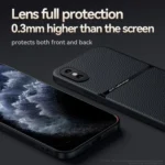 Litchi Leather Magnetic Full Coverage Shockproof Phone Case, For iPhone XS Max - Image 6