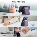 JEEHOOD J06 British Style RFID MagSafe Card Bag PU Phone Case, For iPhone 13, For iPhone 12 / 12 Pro, For iPhone 12 Pro Max, For iPhone 11 Pro Max - Image 5