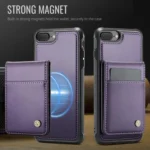 JEEHOOD J06 British Style RFID MagSafe Card Bag PU Phone Case, For iPhone 8 Plus / 7 Plus - Image 2