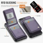 JEEHOOD J06 British Style RFID MagSafe Card Bag PU Phone Case, For iPhone 8 Plus / 7 Plus - Image 3