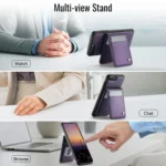 JEEHOOD J06 British Style RFID MagSafe Card Bag PU Phone Case, For iPhone 8 Plus / 7 Plus - Image 5