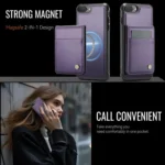 JEEHOOD J06 British Style RFID MagSafe Card Bag PU Phone Case, For iPhone 8 Plus / 7 Plus - Image 7