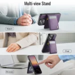 JEEHOOD J06 British Style RFID MagSafe Card Bag PU Phone Case, For iPhone 14 Pro Max, For iPhone SE 2022 / SE 2020 / 8, For iPhone 13 Pro Max, For iPhone 13 Pro - Image 4