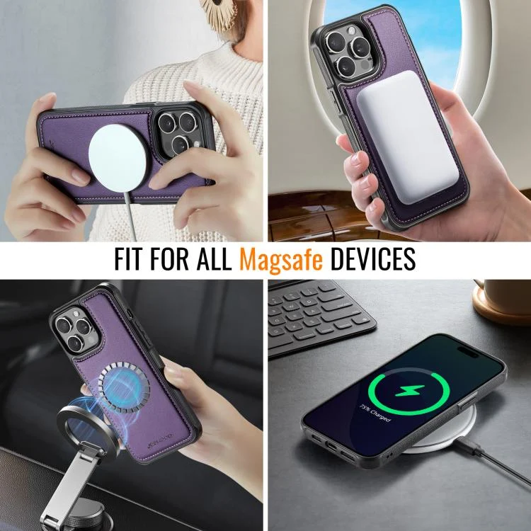 EDA007503114A_5.webp JEEHOOD J06 British Style RFID MagSafe Card Bag PU Phone Case, For iPhone 14 Pro Max, For iPhone SE 2022 / SE 2020 / 8, For iPhone 13 Pro Max, For iPhone 13 Pro - Image 6