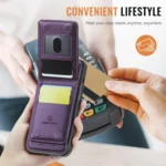 JEEHOOD J06 British Style RFID MagSafe Card Bag PU Phone Case, For iPhone 16e, For iPhone 16 Pro Max, For iPhone 16 Pro, For iPhone 16 Plus - Image 6