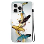 Crystal Texture Colored Drawing Leather Phone Case, For iPhone 16 Pro Max - Image 3