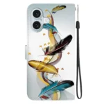 Crystal Texture Colored Drawing Leather Phone Case, For iPhone 16 Plus - Image 3