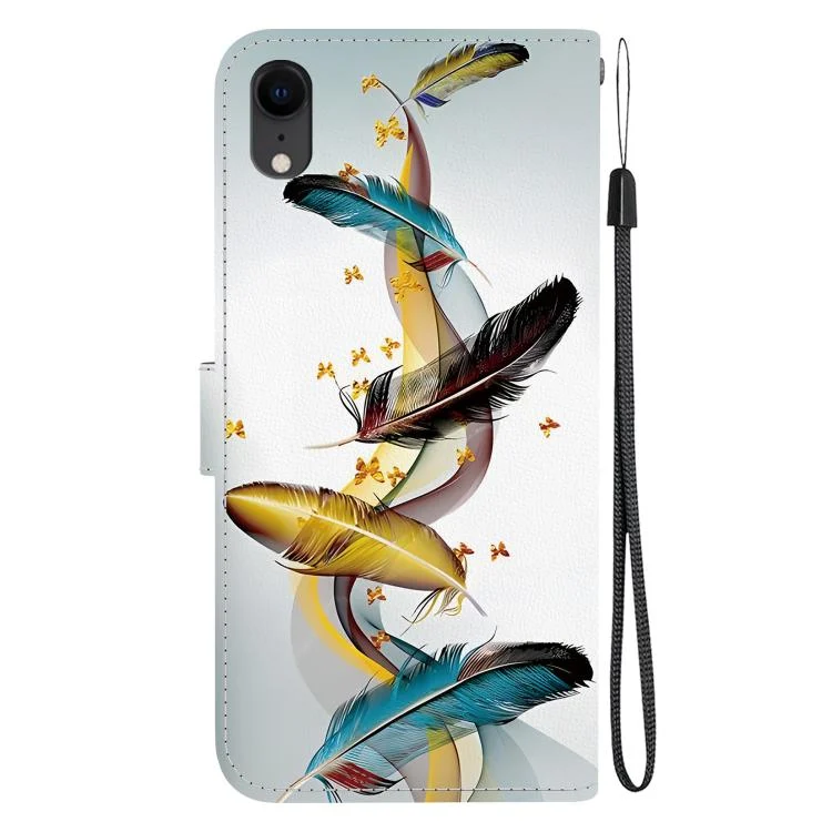 EDA007512319A_2.webp Crystal Texture Colored Drawing Leather Phone Case, For iPhone XR - Image 3