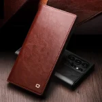 QIALINO Genuine Leather Phone Case, For Samsung Galaxy S25 5G, For Samsung Galaxy S25+ 5G, For Samsung Galaxy S25 Ultra 5G - Image 2