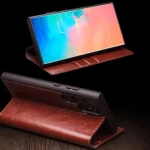 QIALINO Genuine Leather Phone Case, For Samsung Galaxy S25 5G, For Samsung Galaxy S25+ 5G, For Samsung Galaxy S25 Ultra 5G - Image 4